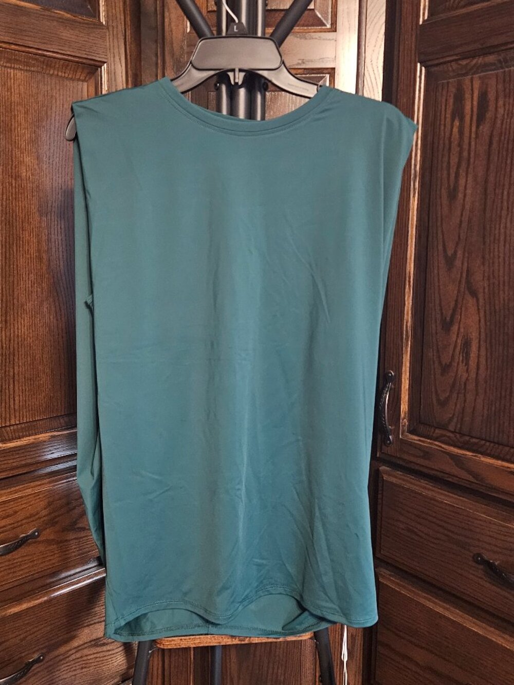 NWT Halara Green Sleeveless Longline Tank Top Tunic Size Large